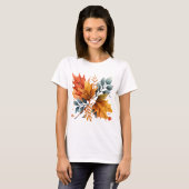 Blätter für die Farbe des Herbstes T-Shirt (Vorne ganz)