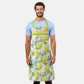 Blätter für die Färbung von Zitronenfrüchten Schürze (Getragen)