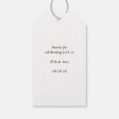 Blätter für die Gastgeschenk Hochzeit Geschenkanhänger (Rückseite)