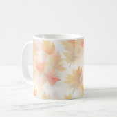 Blätter für die Herbstfarbe Kaffeetasse (Vorderseite Links)