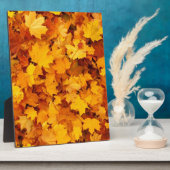 Blätter für die Herbstgelbe Maple Fotoplatte (Seite)