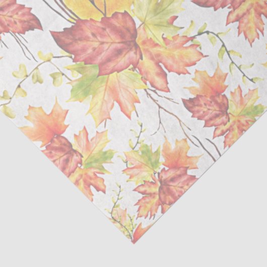 Blätter für die Herbstmapete Seidenpapier (Ausschnitt)