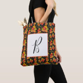 Blätter für die Herbstmapfe in Monogramm Tasche (Von Nahem)