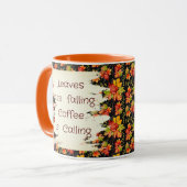 Blätter für die Herbstmaplanung Tasse (Vorderseite Links)