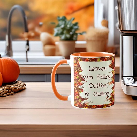 Blätter für die Herbstmaplanung Tasse