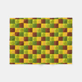 Blätter für die Herbstmaple, braun, goldfarben, gr Fleecedecke (Vorderseite (Horizontal))