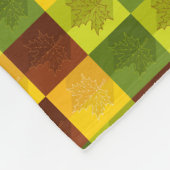 Blätter für die Herbstmaple, braun, goldfarben, gr Fleecedecke (Ecke)