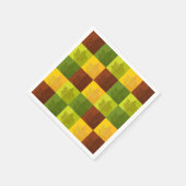 Blätter für die Herbstmaple, braun, goldfarben, gr Serviette (Ecke)