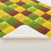 Blätter für die Herbstmaple, braun, goldfarben, gr Sherpadecke (3/4)