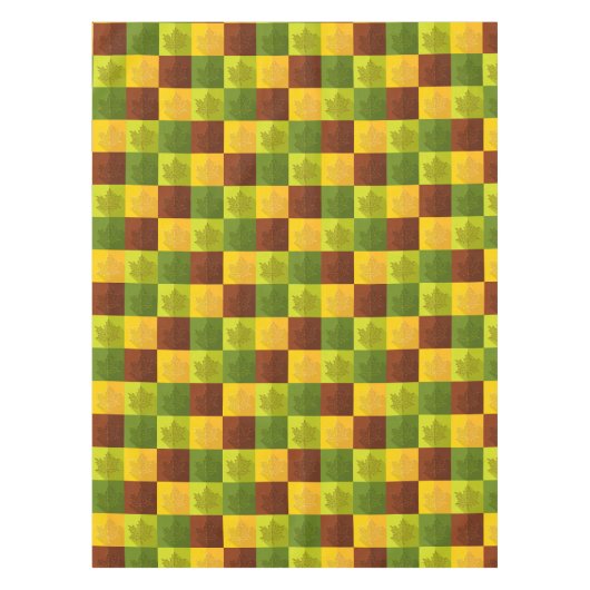 Blätter für die Herbstmaple, braun, goldfarben, gr Tischdecke (Vorderseite)