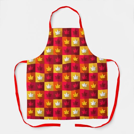 Blätter für die Herbstmaple hell Schürze (Vorderseite)