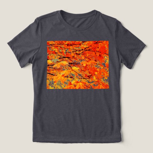 Blätter für die Herbstmaple T - Shirt (Design Vorderseite)