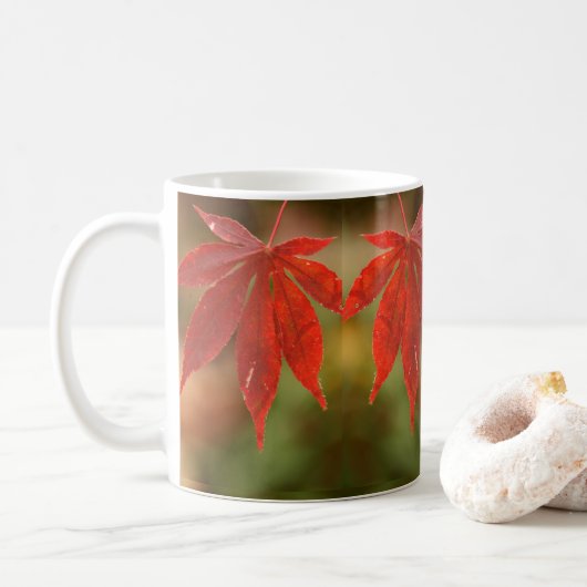 Blätter für die Herbstmaple Tasse (Mit Donut)