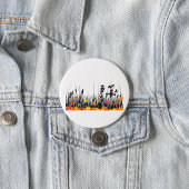 Blätter für die Herbstmaple und Silhouette für Wil Button