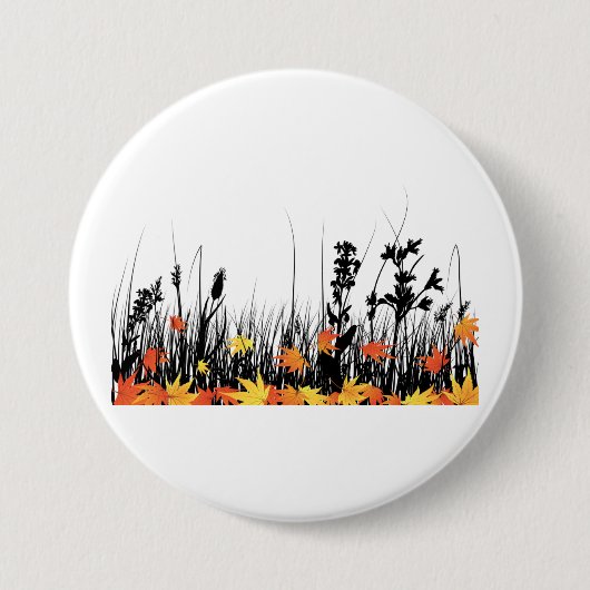 Blätter für die Herbstmaple und Silhouette für Wil Button (Vorderseite)