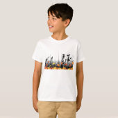 Blätter für die Herbstmaple und Silhouette für Wil T-Shirt (Vorne ganz)