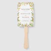 Blätter für die Hochzeit im Herbst im Herbst Fächer (Vorderseite)