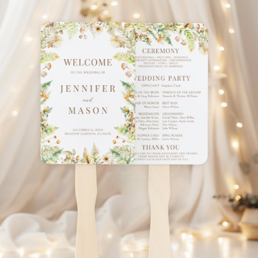 Blätter für die Hochzeit im Herbst im Herbst Fächer