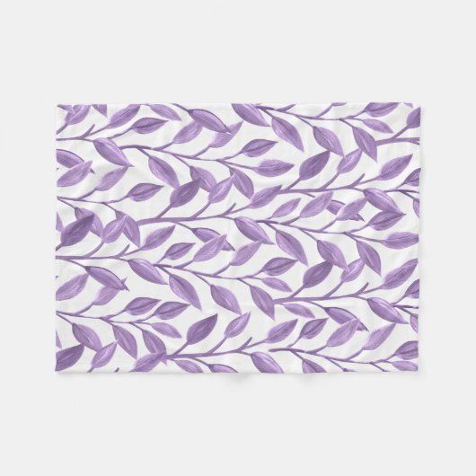 Blätter für die lila Seite Fleecedecke (Vorderseite (Horizontal))