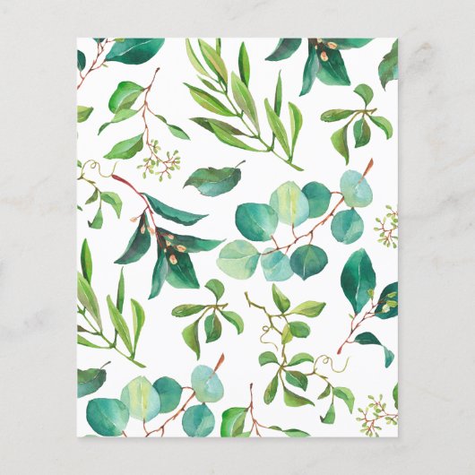 Blätter für die Mittelbindung Einladung (Rückseite)