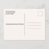 Blätter für die Wiedersehen Save the Date String-L Ankündigungspostkarte (Rückseite)