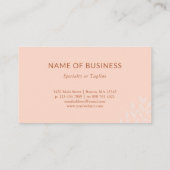 Blätter für eine ruhige Umgebung Visitenkarte (Rückseite)