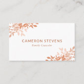 Blätter für eine ruhige Umgebung Visitenkarte (Vorderseite)