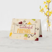 Blätter für Freundschaften Karte (Gelbe Blume)