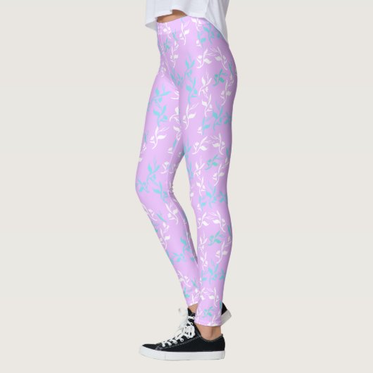 Blätter für Funky Pastel-Muster Leggings (Links)