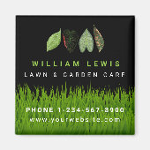 Blätter für Gartenwächter - Firmenlogo Magnet (Vorne)