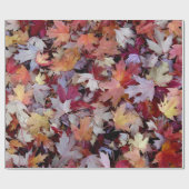 Blätter für gefallene Herbstbaume Geschenkpapier (Flach)