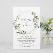 Blätter für geometrische grüne Eukalyptus (Stehend Vorderseite)