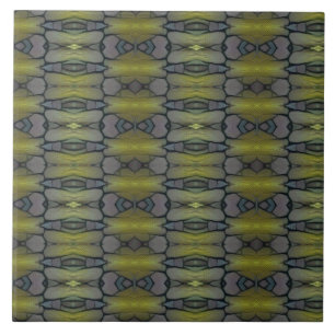 Blätter für geometrische Grüngras Fliese