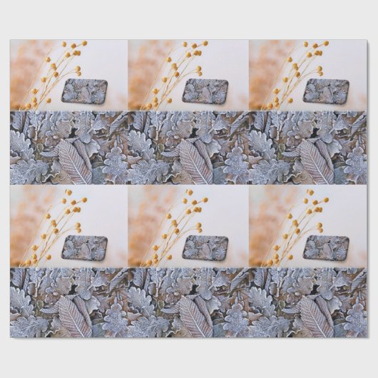 Blätter für glänzende Wrapping Paper Geschenkpapier (Flach)