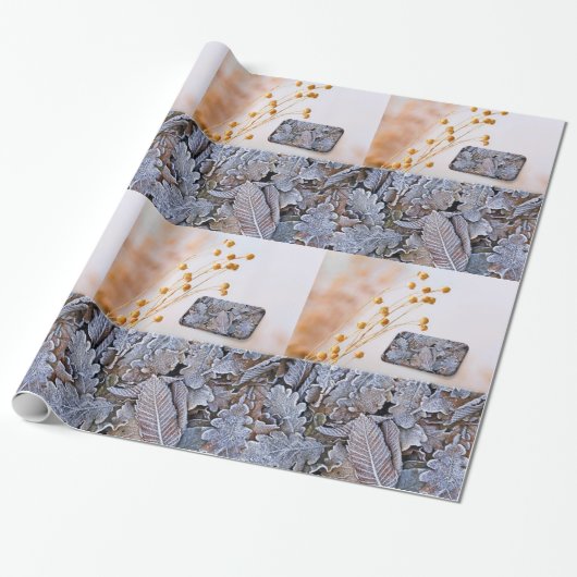 Blätter für glänzende Wrapping Paper Geschenkpapier (Ungerollt)