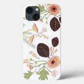 Blätter für grün gezogene Blume Case-Mate iPhone Hülle (Rückseite)