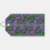 Blätter für grüne Oliven mit benutzerdefinierten S Geschenkanhänger (Rückseite Horizontal)