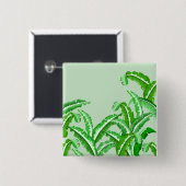 Blätter für grüne Silberbeere Button (Vorne & Hinten)