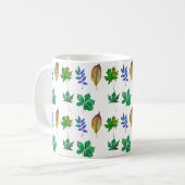 Blätter für grünes und blaues Wasser Kaffeetasse (Vorderseite Links)