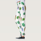 Blätter für grünes und blaues Wasser Leggings (Links)