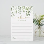 Blätter für Grünpflanzen Hinweise für die Mama (Stehend Vorderseite)