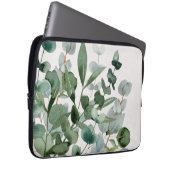 Blätter für Grünpflanzen in Aquarellfarben Laptopschutzhülle (Vorne Rechts)