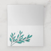 Blätter für Grünpflanzen Platzkarte (Innenseite Aufgefaltet)