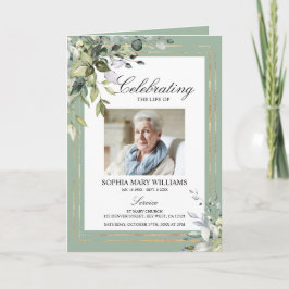 Blätter für Grünpflanzen und Beerdigung von Fotos Karte