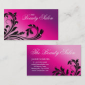 Blätter für Haarstühle Schönheit Rosa Lila Glitzer Visitenkarte (Vorne/Hinten)