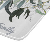 Blätter für hellgrüne Gummi Aquarelltafel Schneidebrett (Ecke)