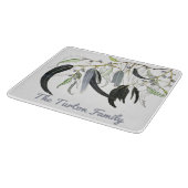 Blätter für hellgrüne Gummi Aquarelltafel Schneidebrett (Ecke)