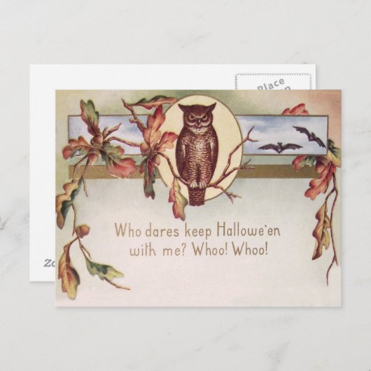 Blätter für Herbst-Herbst-Herbstfarbe des Schüssel Postkarte (Vorne/Hinten)