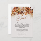 Blätter für Herbst- und Herbstfarben Begleitkarte (Vorne/Hinten)