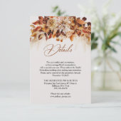 Blätter für Herbst- und Herbstfarben Begleitkarte (Stehend Vorderseite)